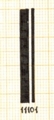 11101 – trippel strek, enkelt mellomrom og enkel strek.